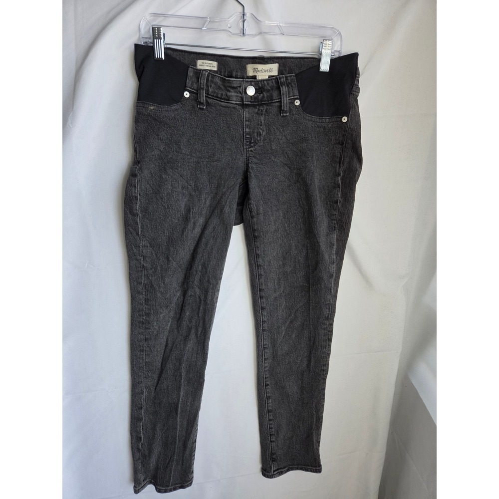 Madewell Perfect Vintage Jean Jeans Women Gray Dark Wash Vintage High Tapered